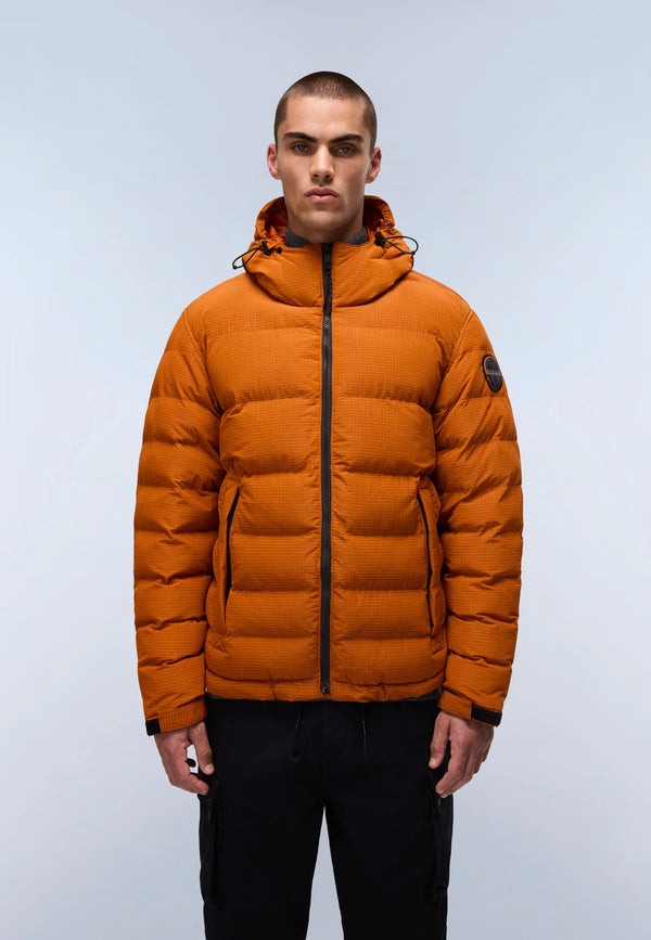 Napapijri Terez Hooded Puffer Jacket Orange Pumpkin