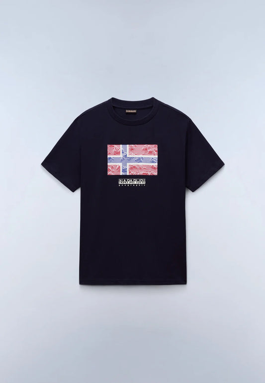 Napapijri S-Drapeau Graphic T-Shirt Blue Marine