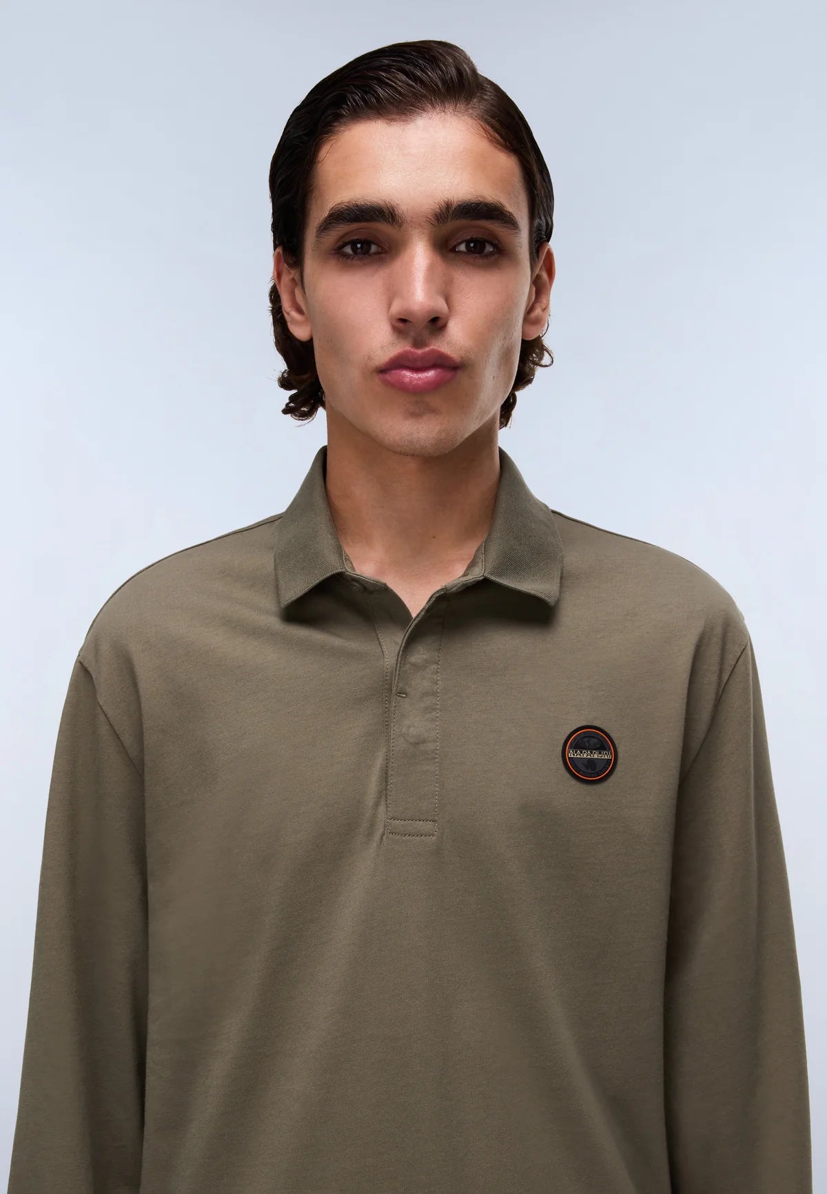 Napapijri Badge L/S Polo Tea Leaf Green