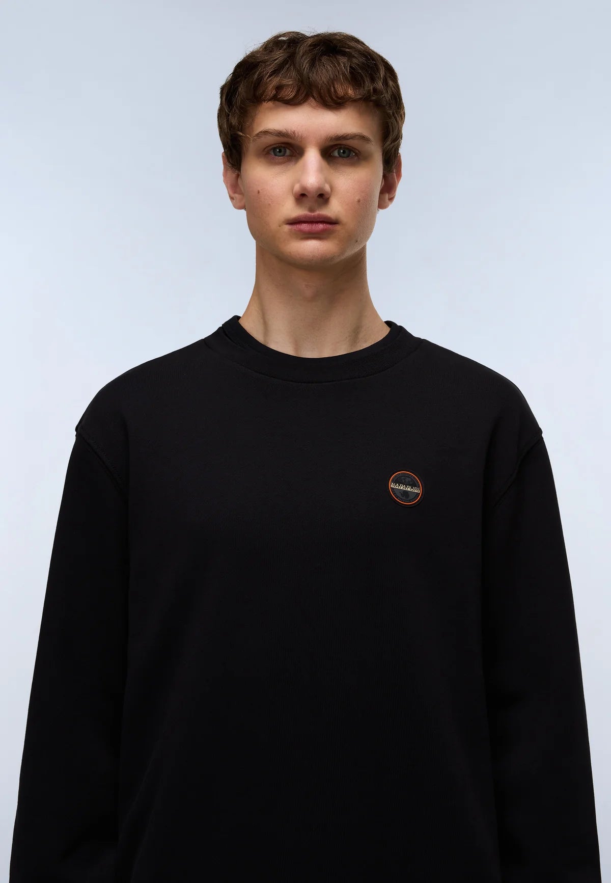 Napapijri Badge Crew Loopback Sweat Black Beauty