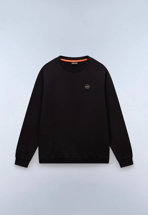 Napapijri Badge Crew Loopback Sweat Black Beauty
