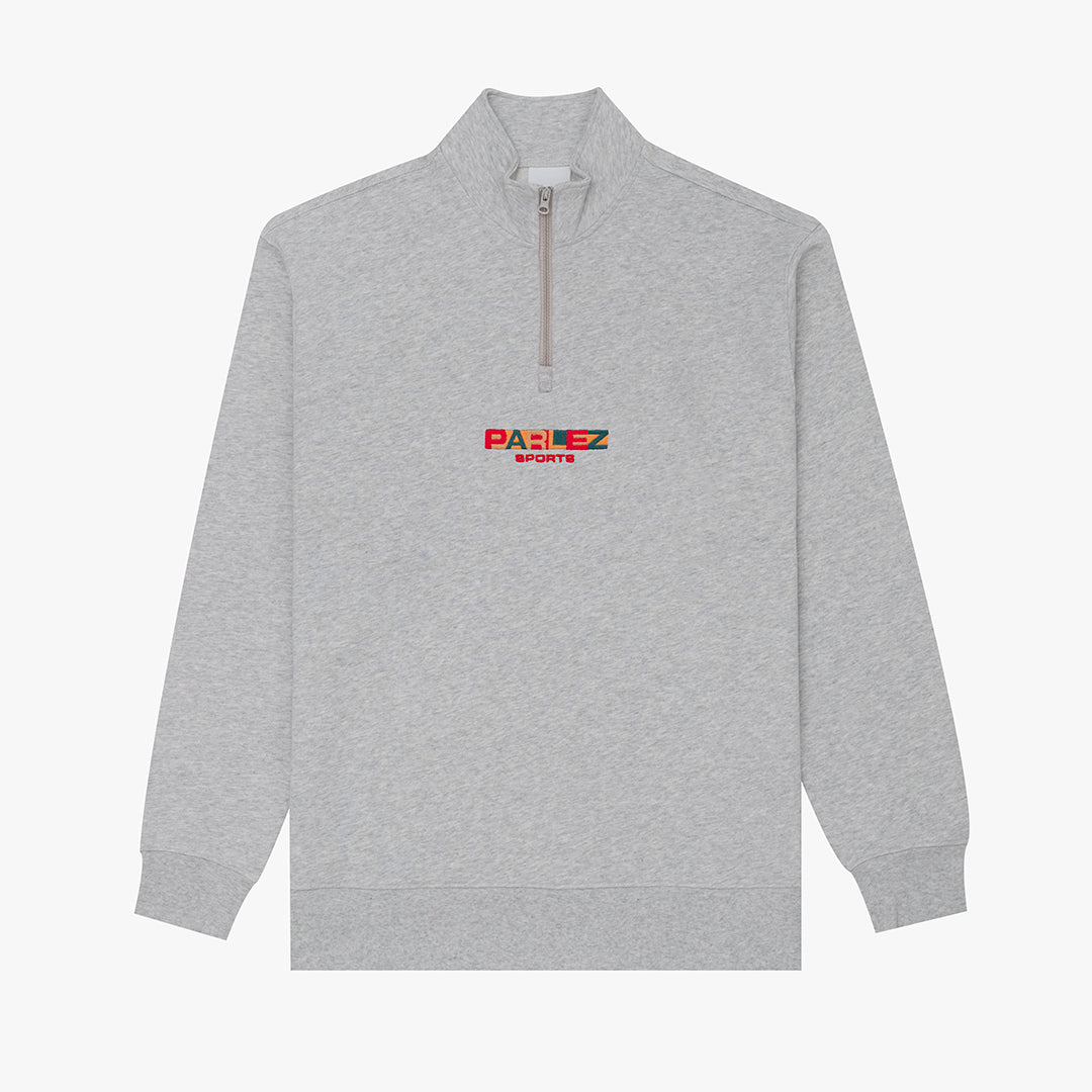 Parlez Ora 1/4 Zip Sweat Heather Grey