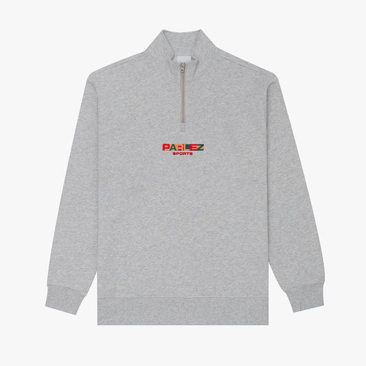 Parlez Ora 1/4 Zip Sweat Heather Grey