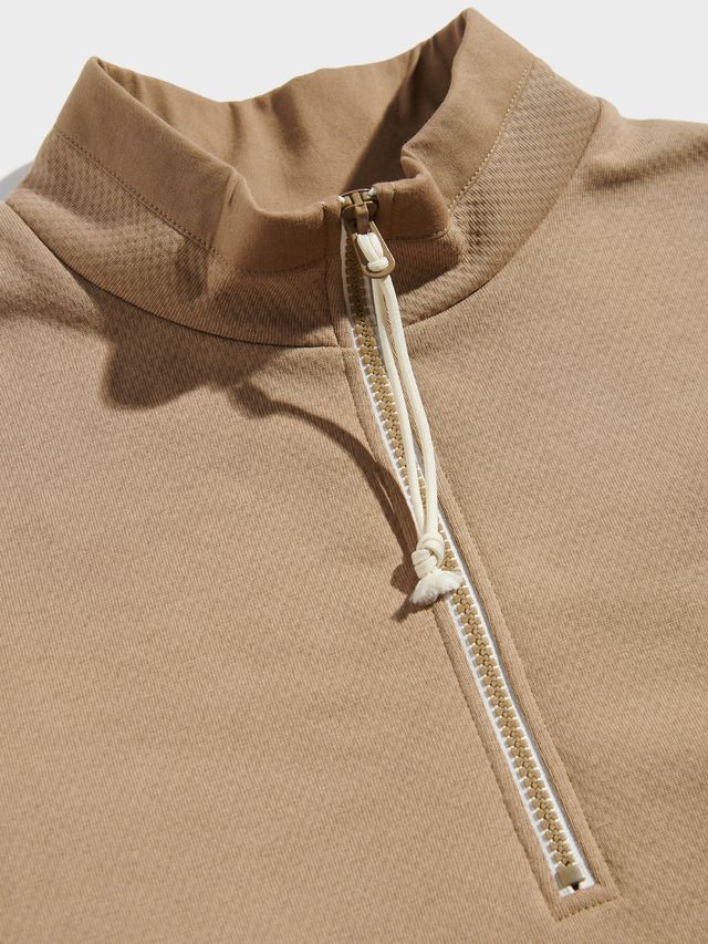 Penfield Berkley 1/2 Textured Funnel Zip Sweat Lead Gray