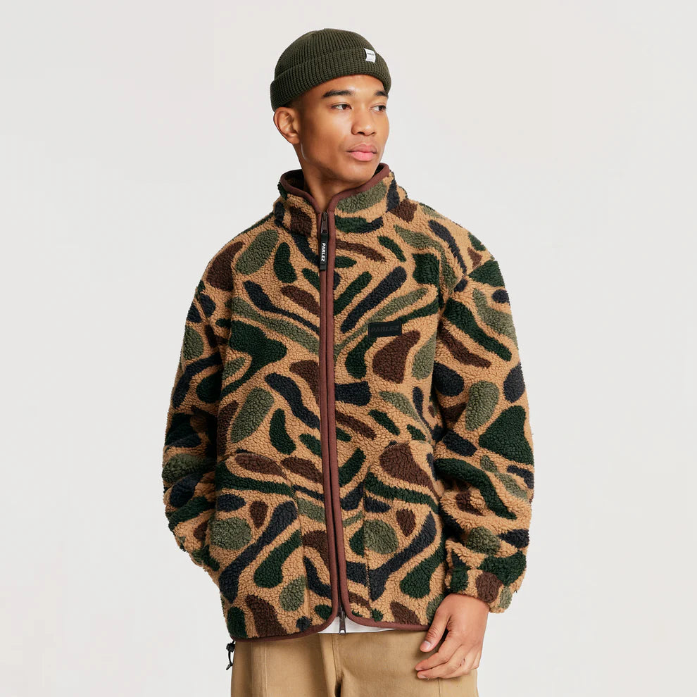 Parlez Hedgeman Zip Thru Camo Fleece