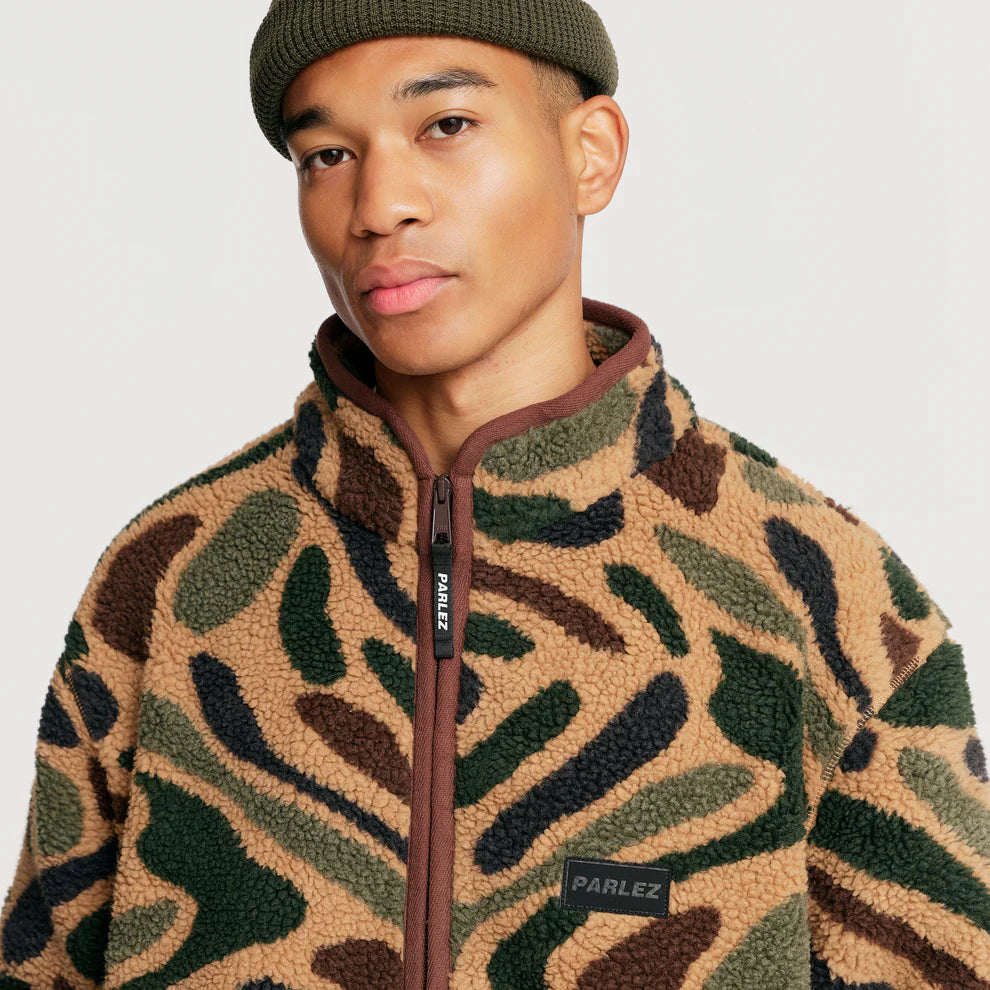 Parlez Hedgeman Zip Thru Camo Fleece