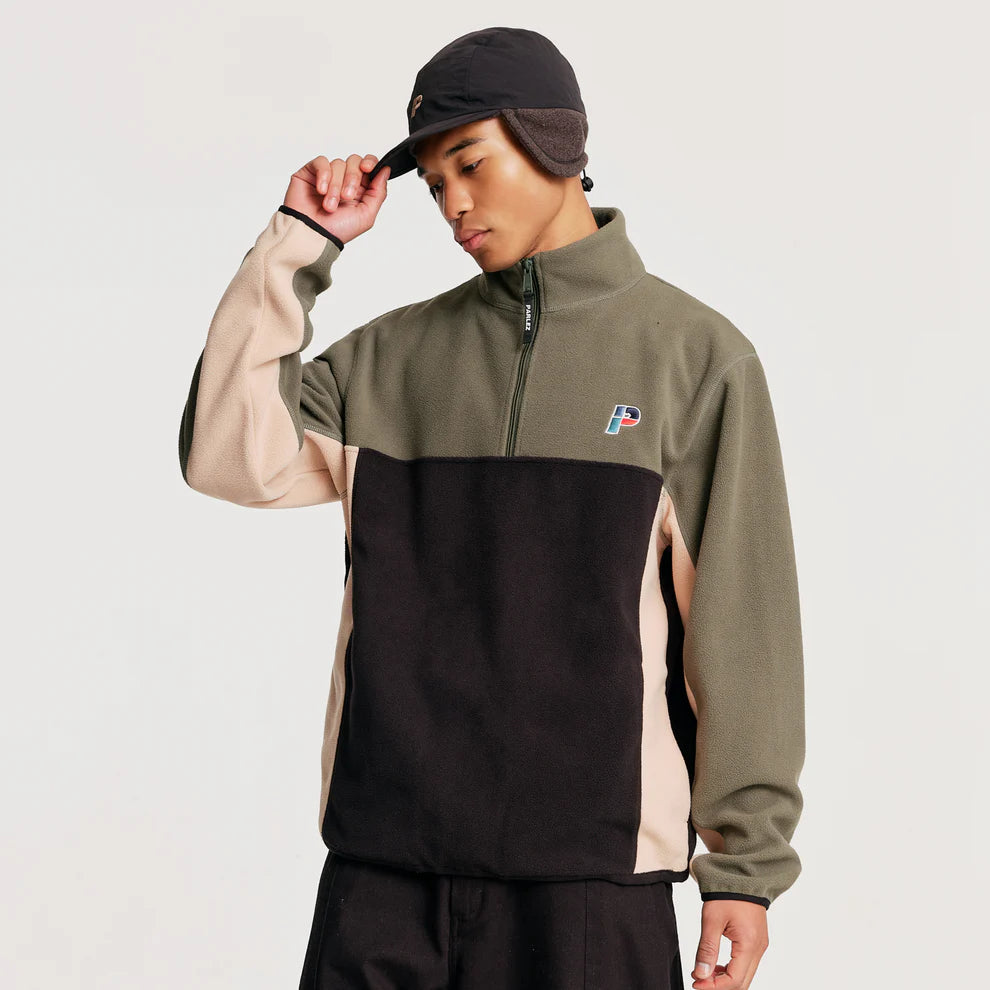 Parlez 1/4 Zip Apex Overhead Fleece Herb