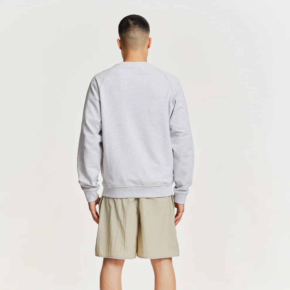 Parlez Varsity Crew Sweat Heather Grey
