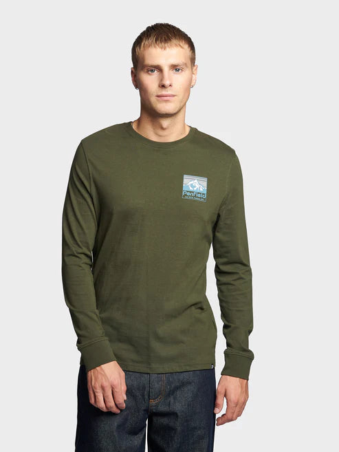 Penfield LS Back Graphic T-Shirt Forest Night