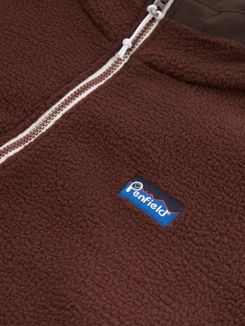 Penfield Mattawa 1/4 Zip Fleece Top Chicory Coffee
