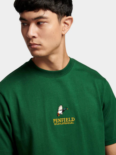 Penfield Mallard Embroidered T-Shirt Eden Green