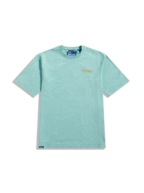 Penfield Whale Scene Back Graphic T-Shirt Dusty Turquoise