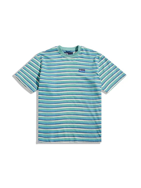Penfield Wave Texture Stripe T-Shirt Dusty Turquoise