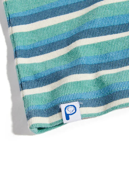 Penfield Wave Texture Stripe T-Shirt Dusty Turquoise