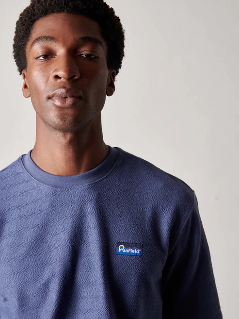 Penfield Textured T-Shirt Blue Indigo