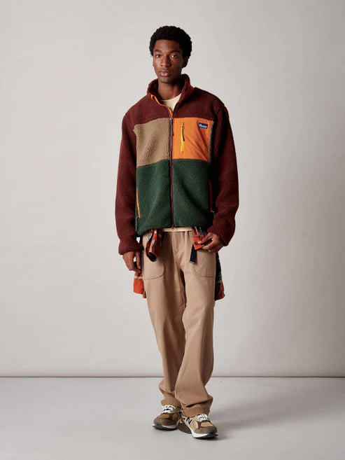 Penfield Forefounders Mattawa Fleece Jacket Rum Raisin