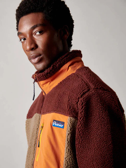 Penfield Forefounders Mattawa Fleece Jacket Rum Raisin