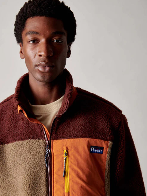 Penfield Forefounders Mattawa Fleece Jacket Rum Raisin