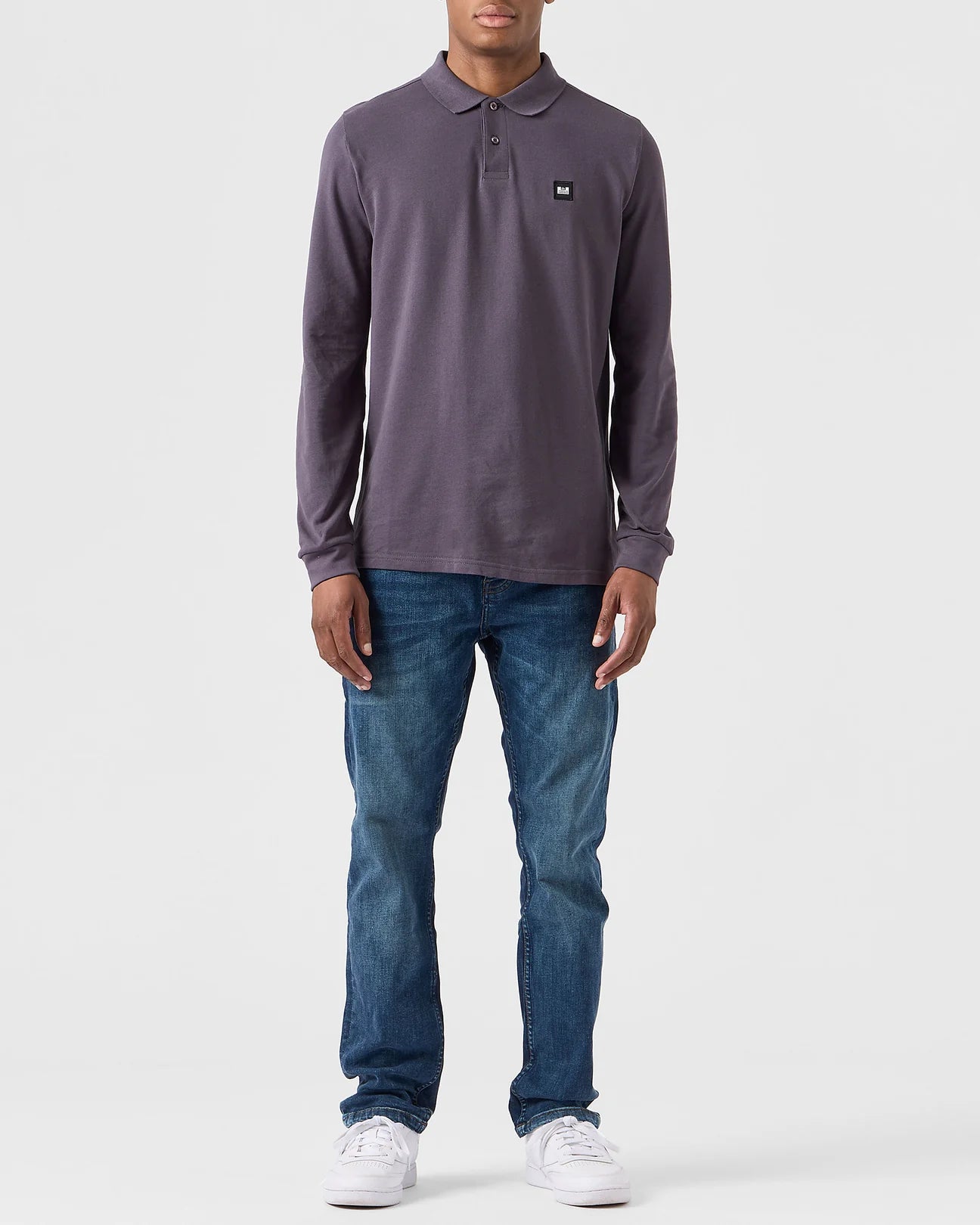 Weekend Offender Dice Long Sleeve Polo Shirt Greystone