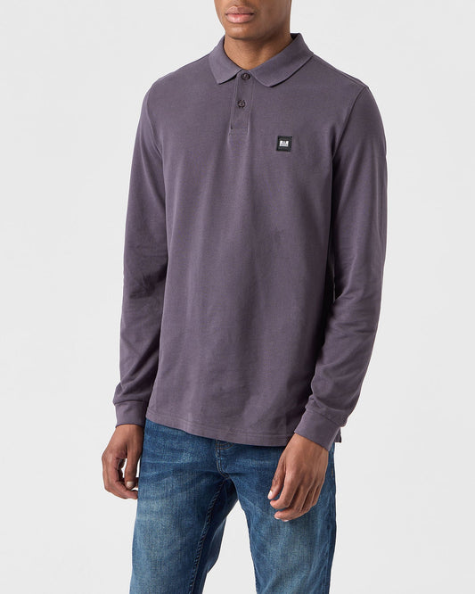 Weekend Offender Dice Long Sleeve Polo Shirt Greystone