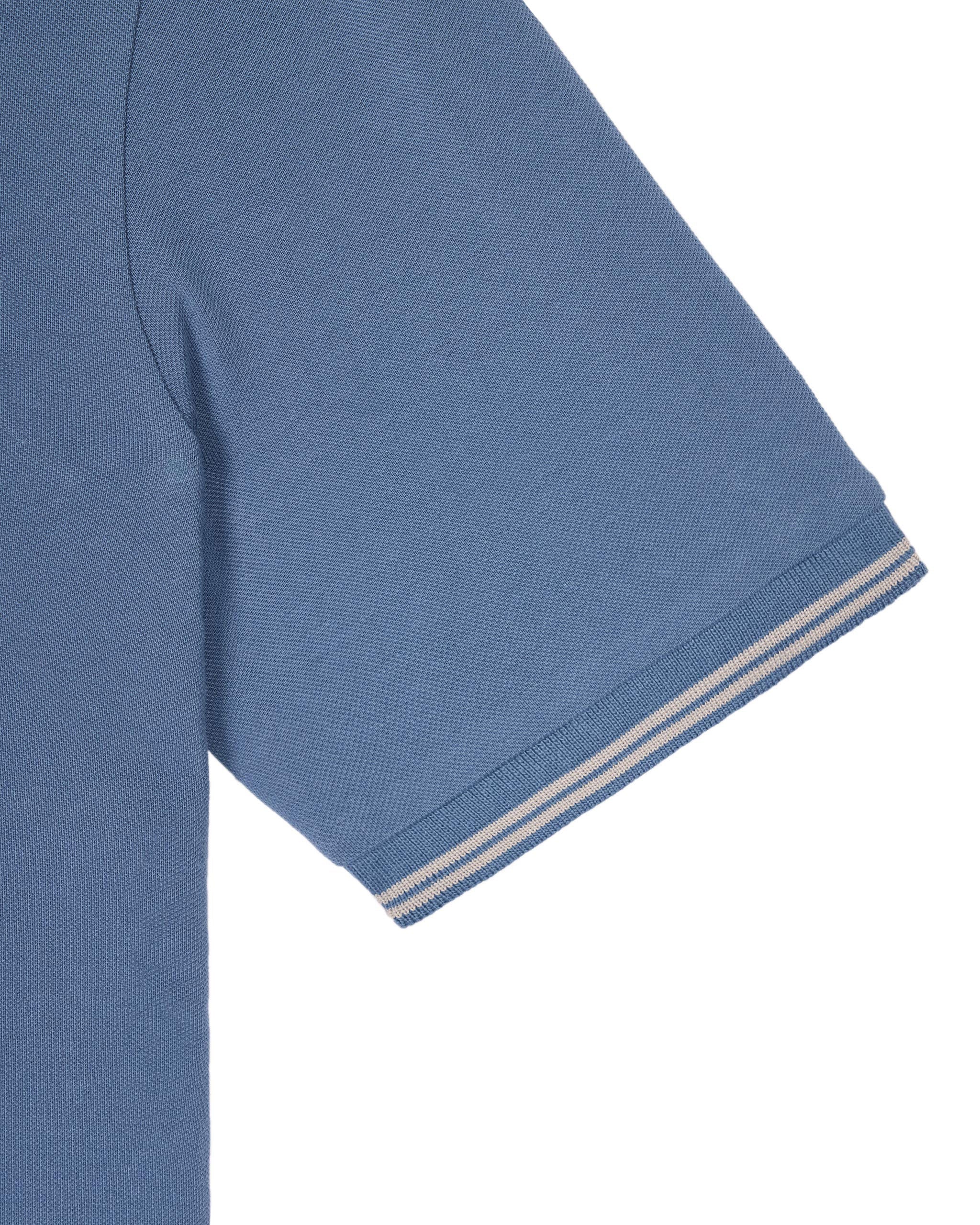 Weekend Offender Farina Double Tipped Polo Baltic Blue/Rhino