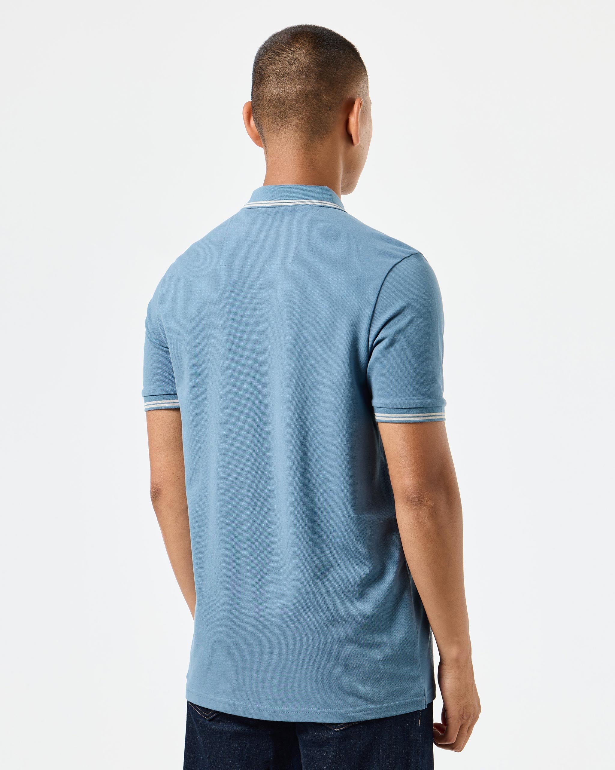 Weekend Offender Farina Double Tipped Polo Baltic Blue/Rhino