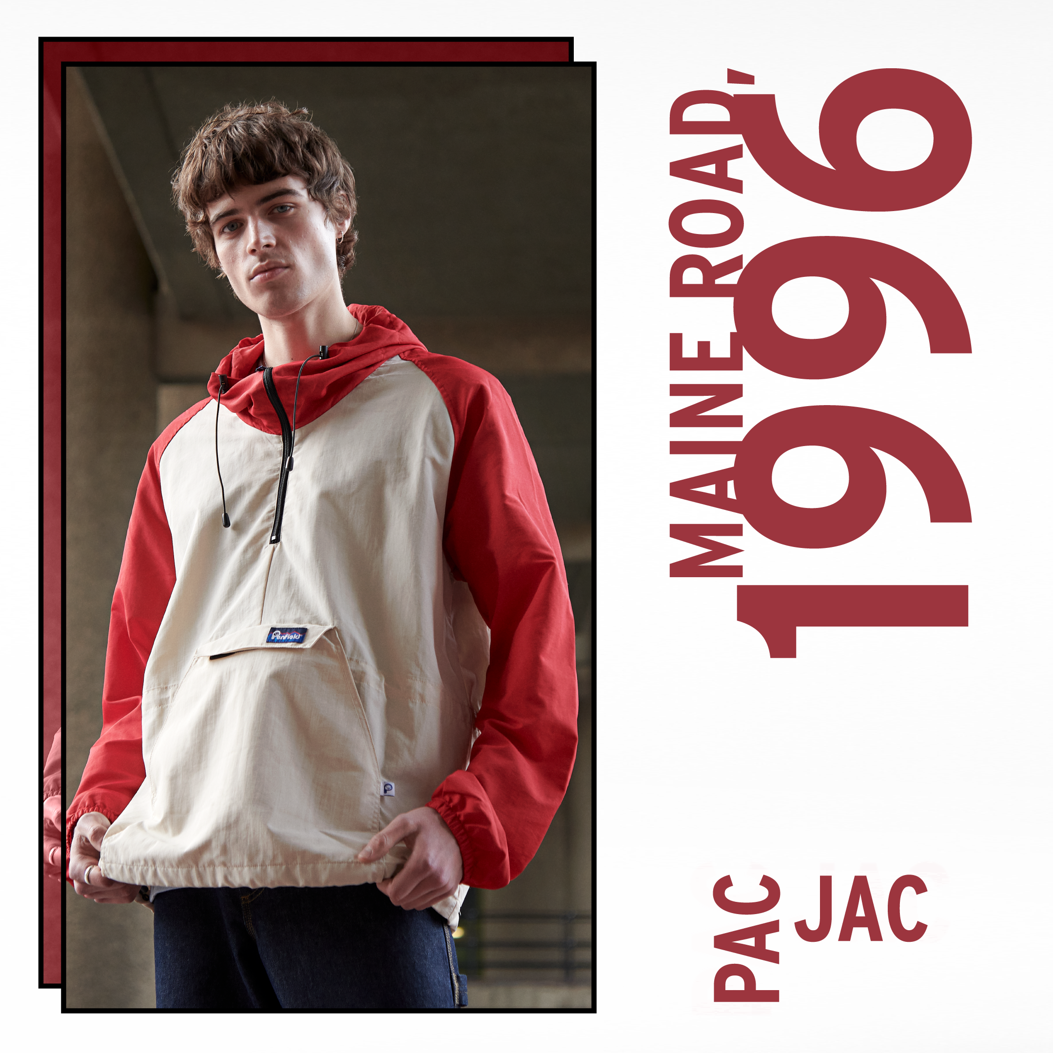Penfield Pac Jac Windbreaker Jacket True Red