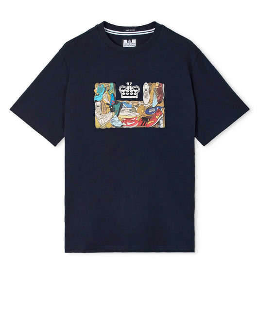 Weekend Offender D'Arblay Trainer T-Shirt Navy