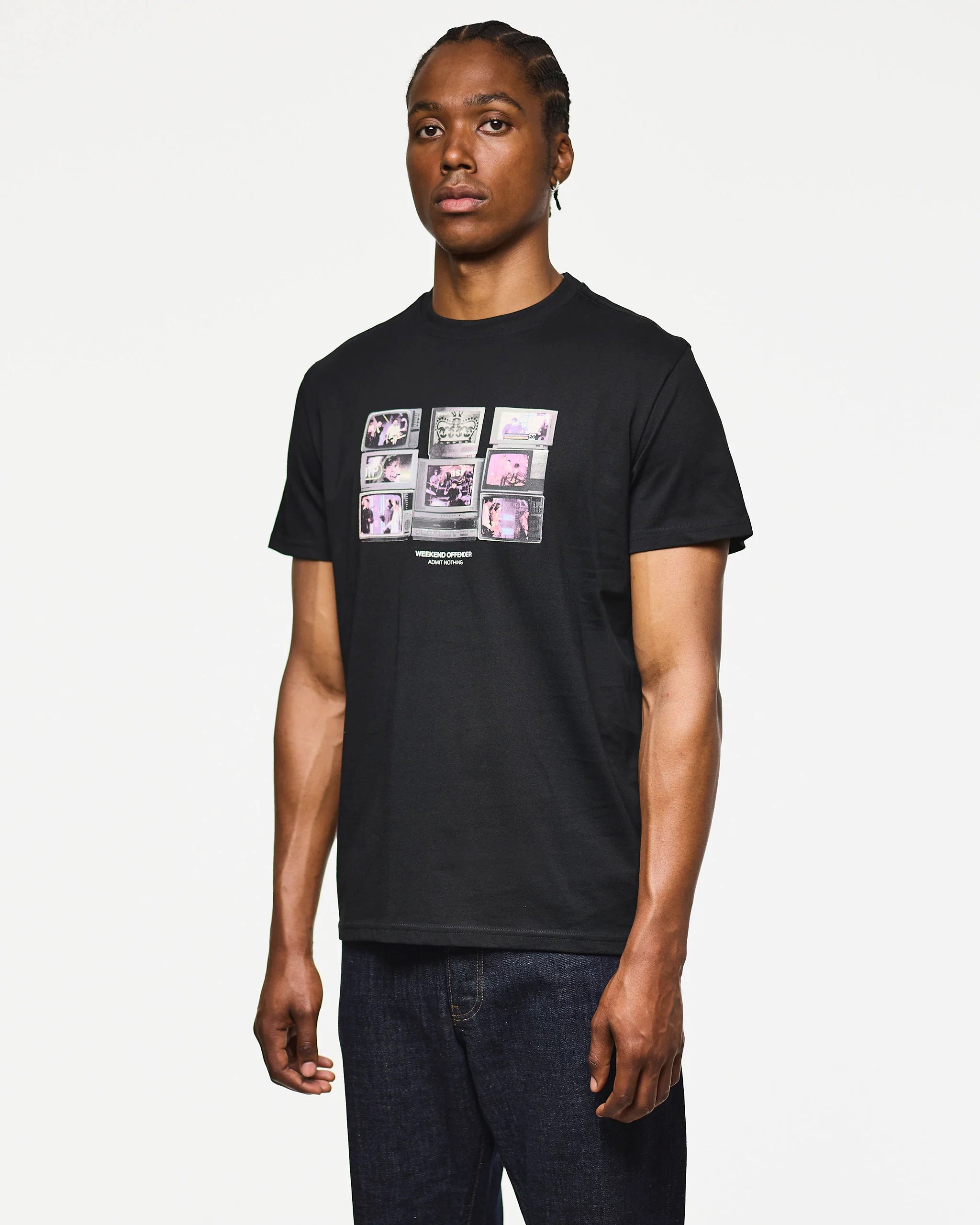 Weekend Offender Visions Graphic T-Shirt Black