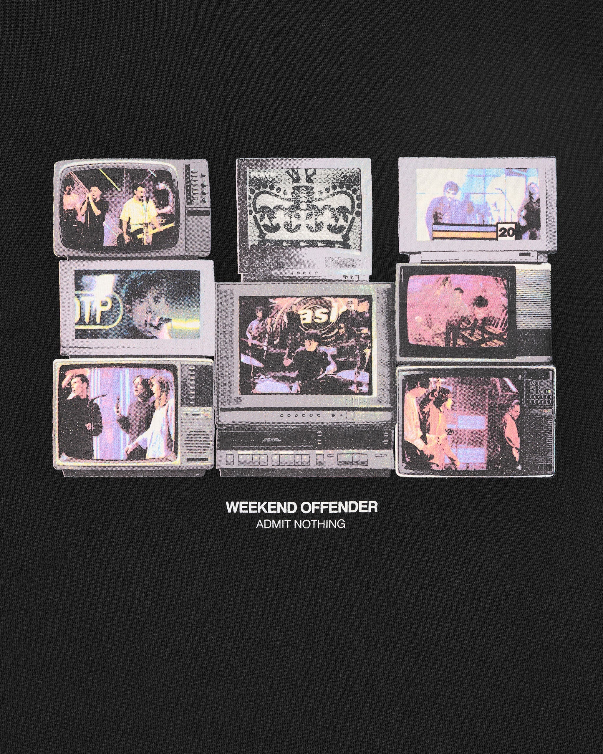 Weekend Offender Visions Graphic T-Shirt Black