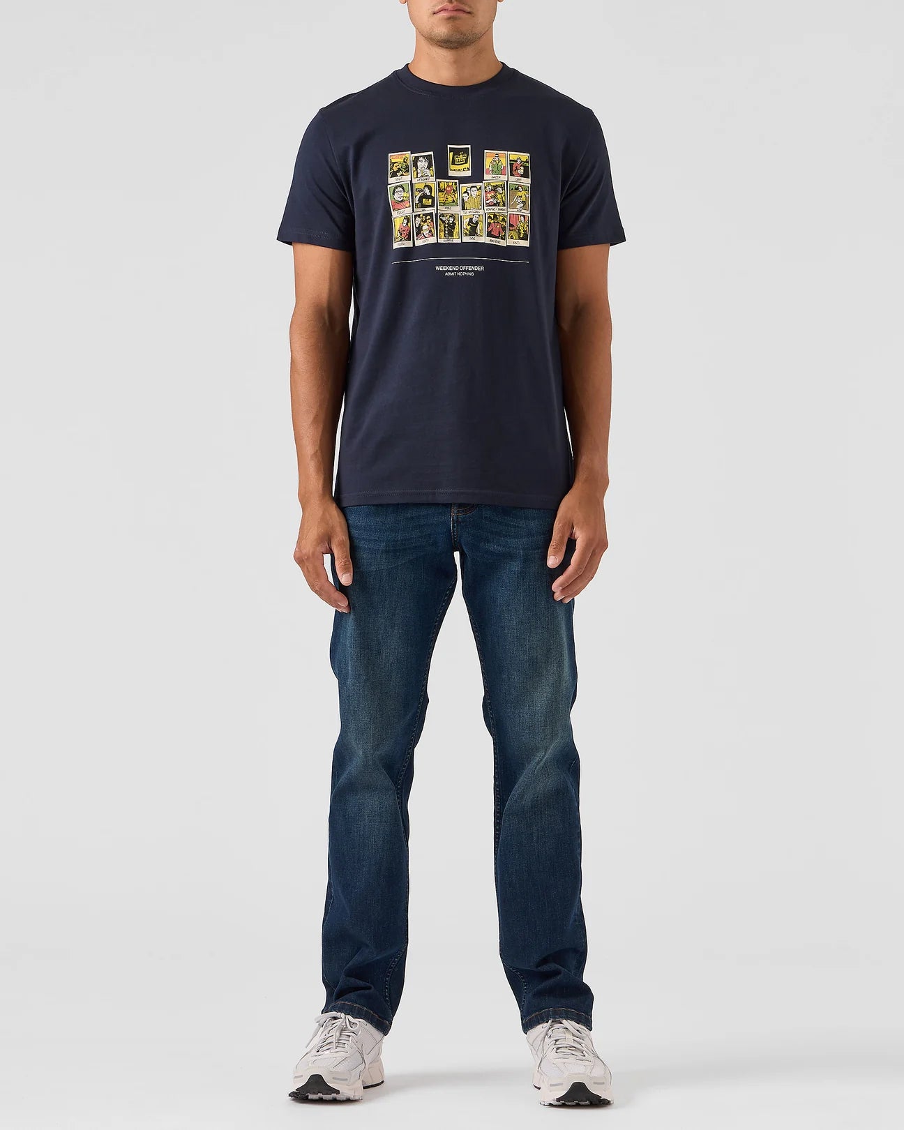 Weekend Offender Polaroids Graphic T-Shirt Navy