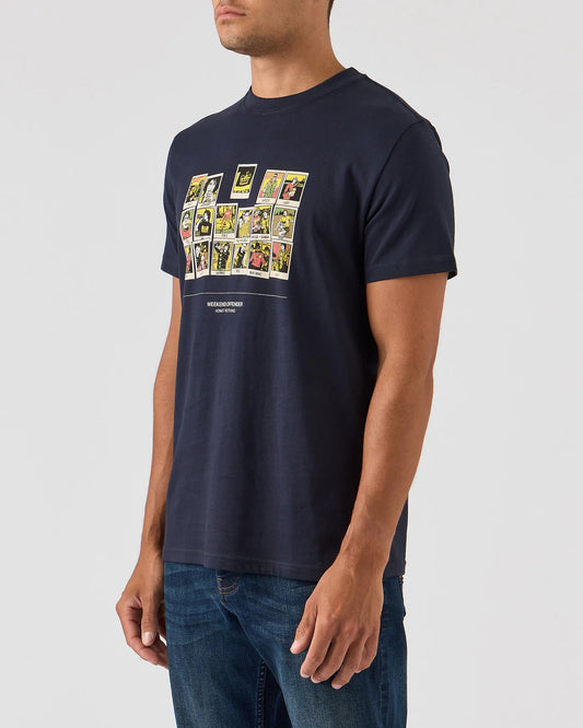 Weekend Offender Polaroids Graphic T-Shirt Navy