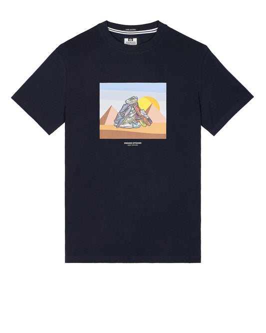 Weekend Offender Geeza Graphic T-Shirt Navy
