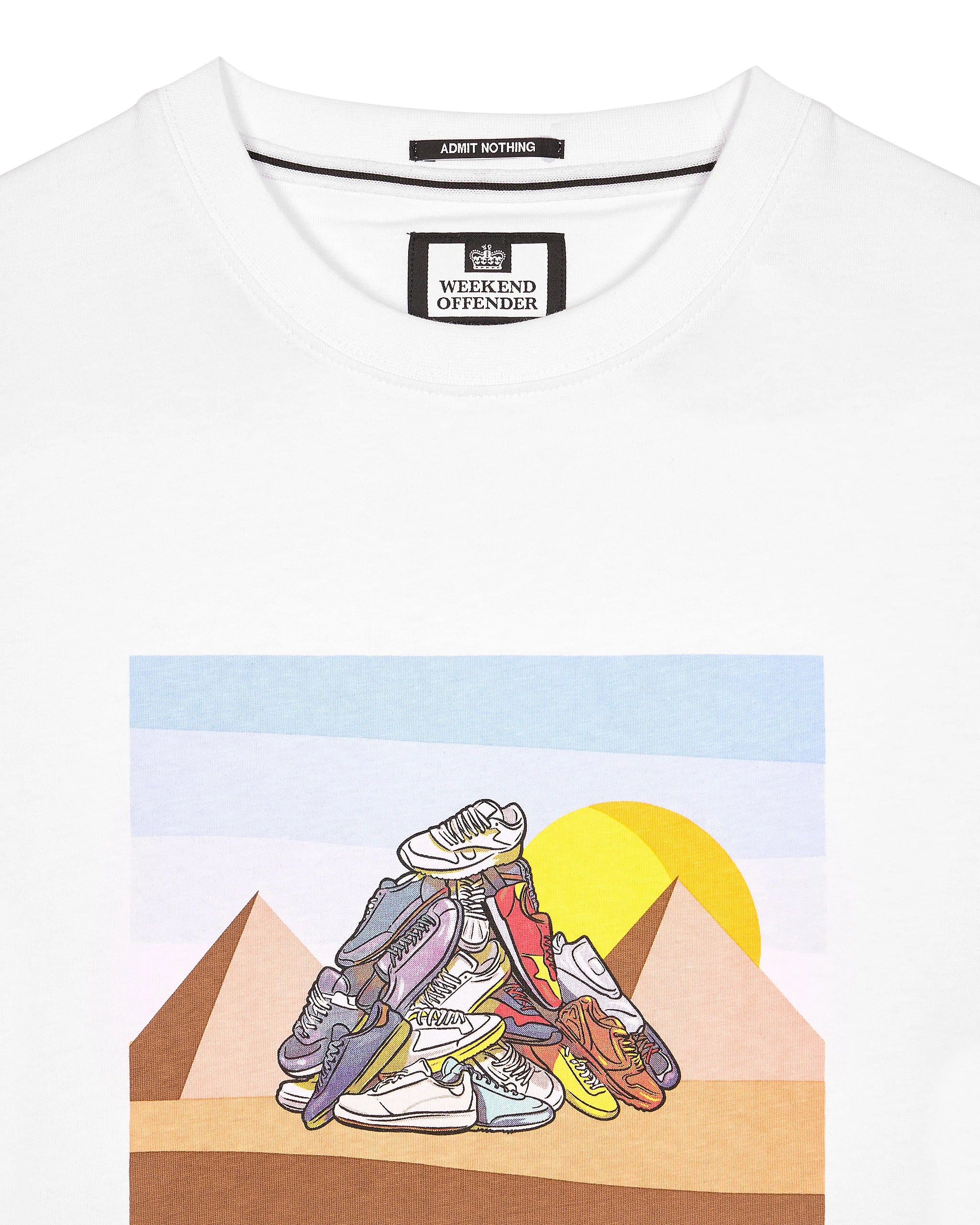 Weekend Offender Geeza Graphic T-Shirt White