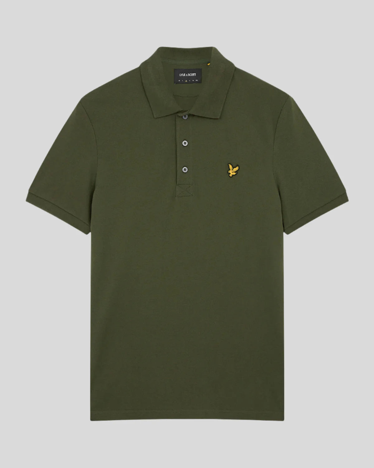 Lyle & Scott Plain Cotton Polo Olive