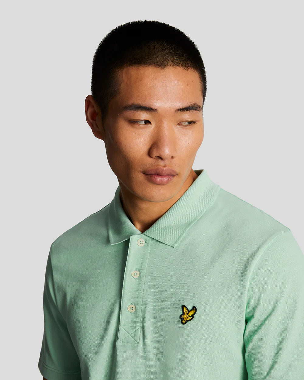 Lyle & Scott Plain Polo Shirt Turquoise Shadow
