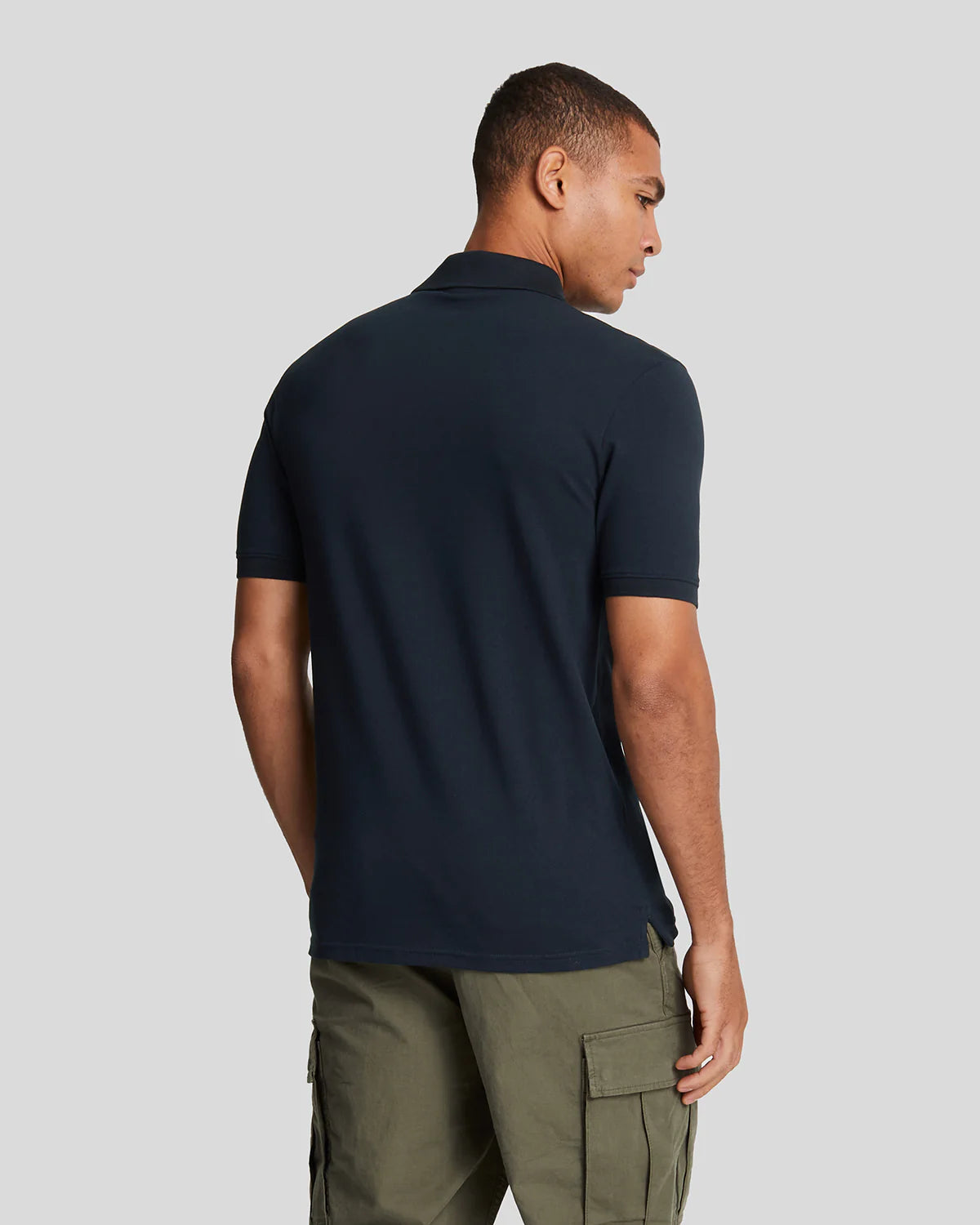 Lyle & Scott Plain Polo Shirt in Dark Navy