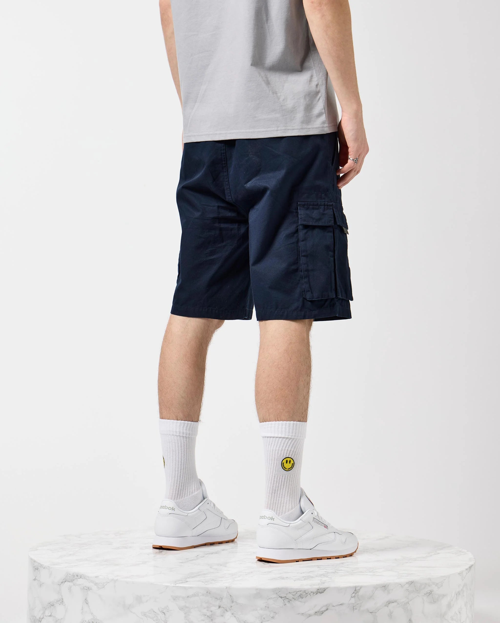 Weekend Offender Mascia Cargo Shorts Navy