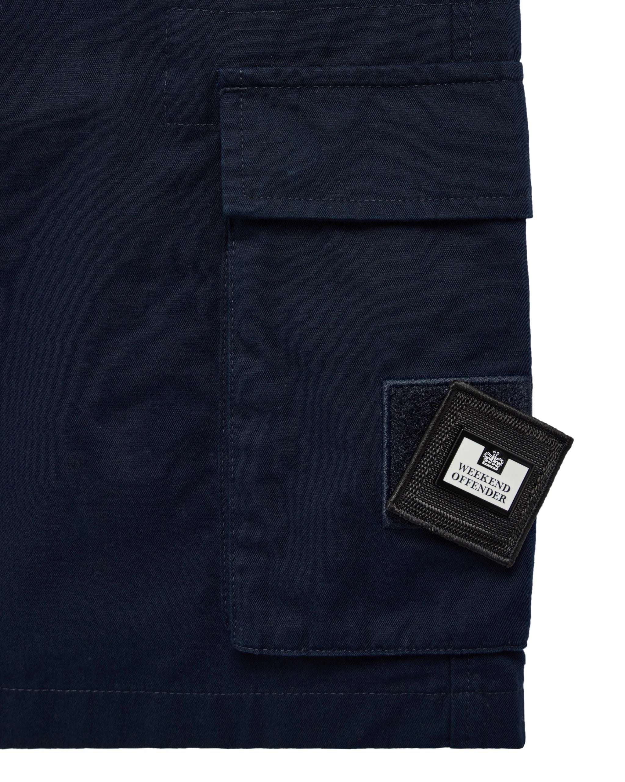 Weekend Offender Mascia Cargo Shorts Navy