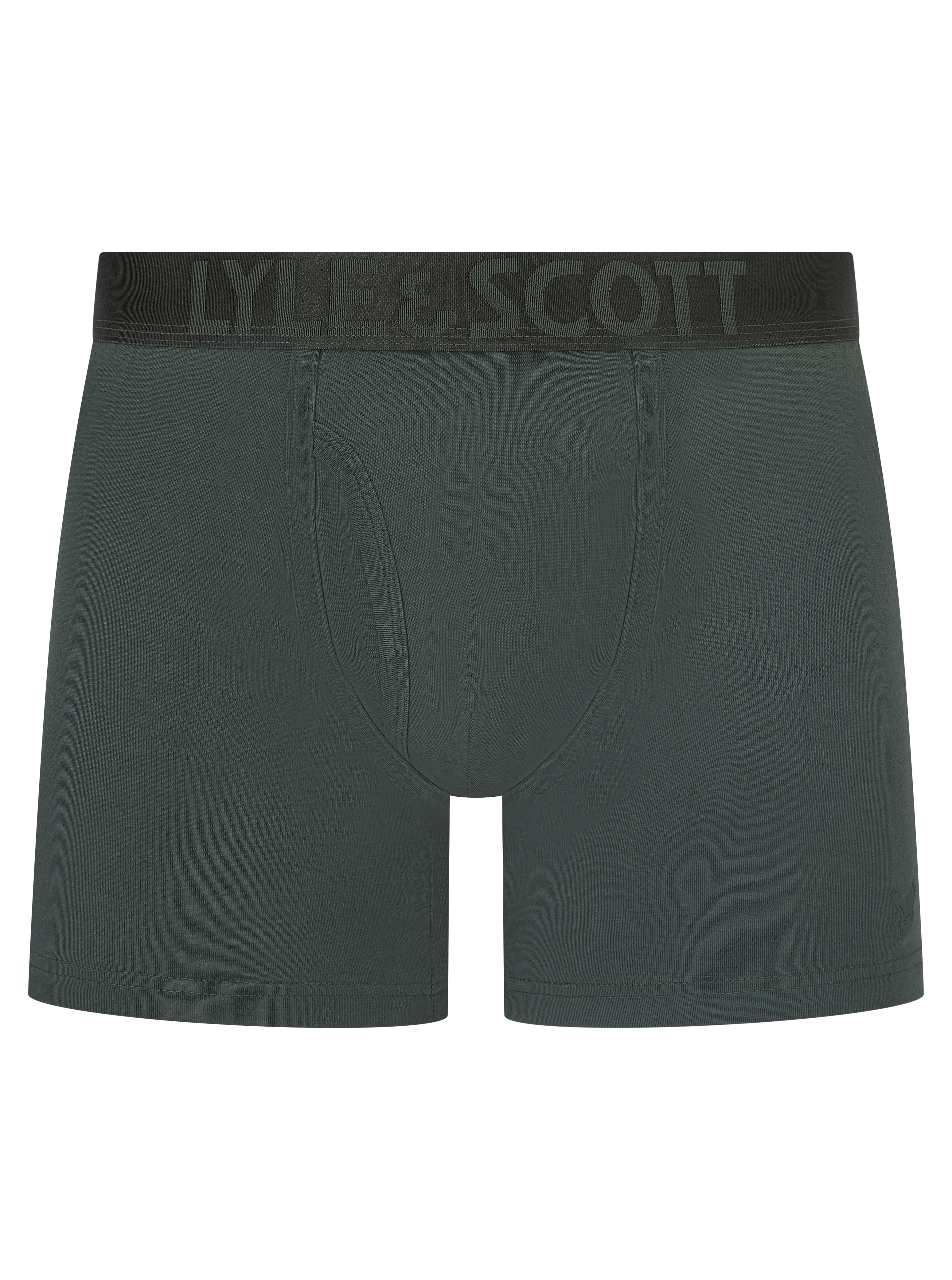 Lyle & Scott 3 Pack Sutherland Boxers Shorts Wine/Peacoat/Ivy