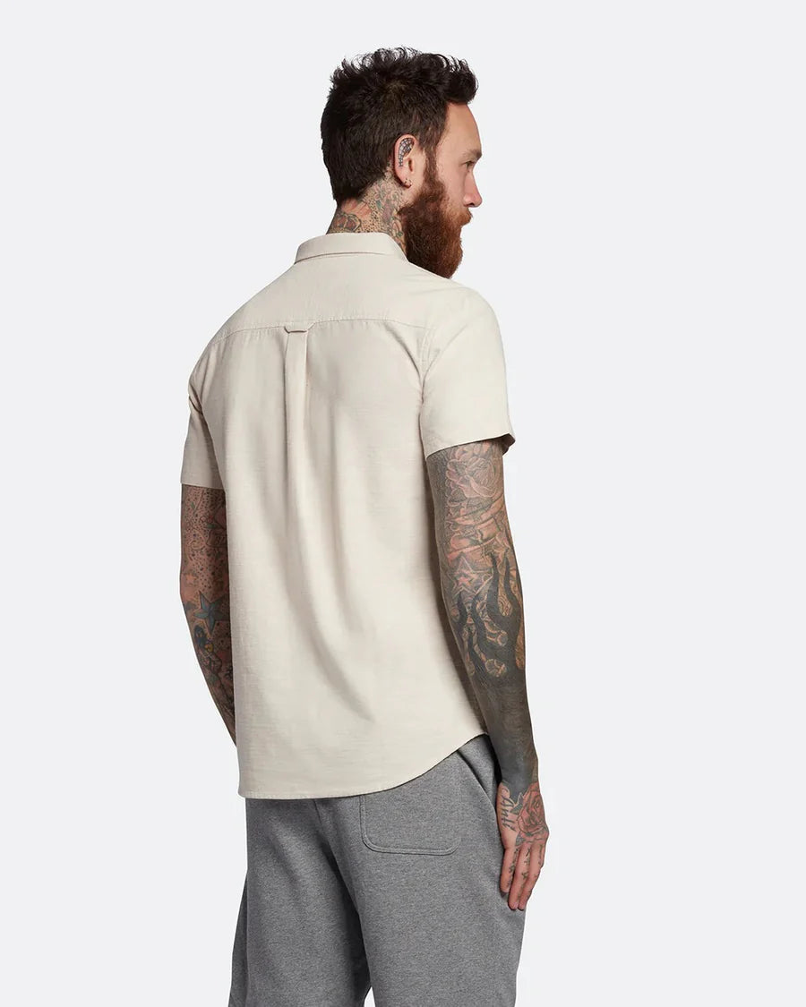 Lyle & Scott Slub Short Sleeve Shirt Cove