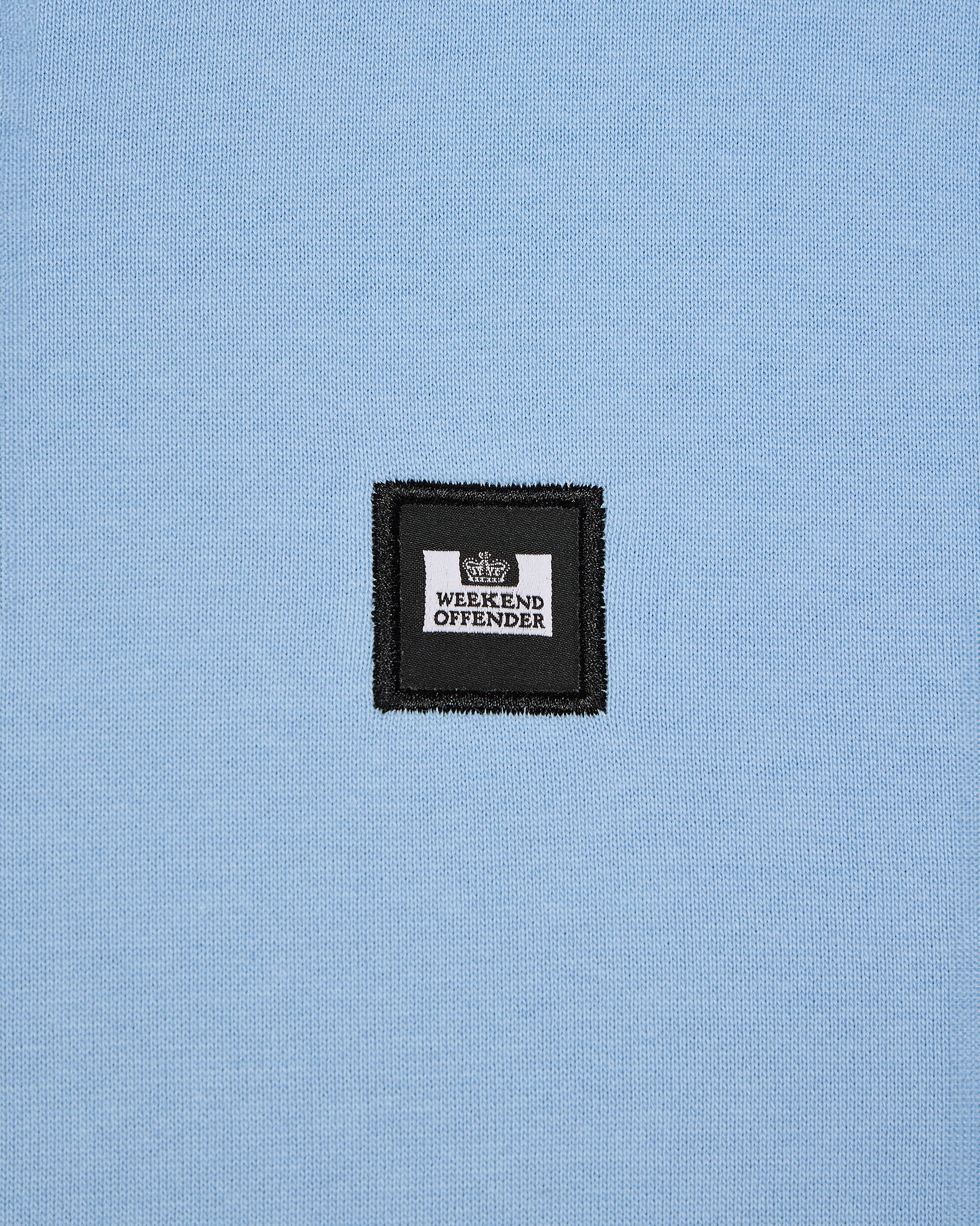 Weekend Offender Matisa 1/4 Zip Sweat House Check Sea Marine Blue