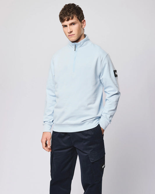 Weekend Offender Kraviz 1/4 Zip Sweat Sky