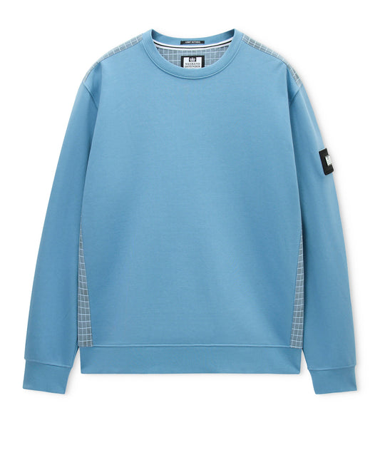 Weekend Offender F Bomb Crew Sweat Peruvian Blue