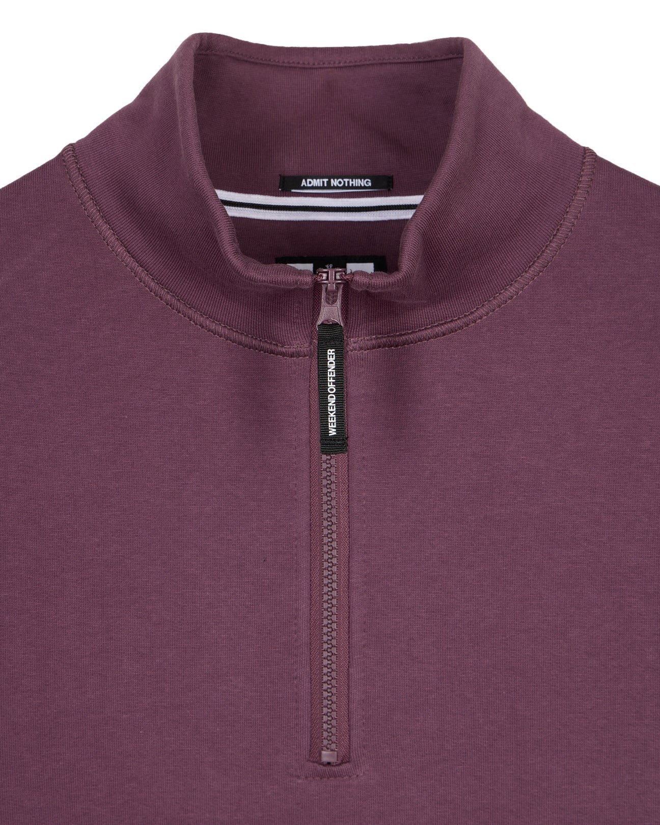 Weekend Offender Kraviz Quarter Zip Sweatshirt Deep Plum