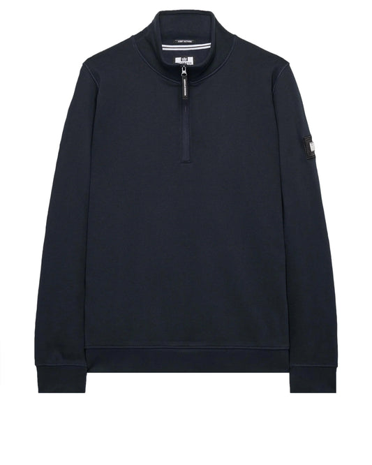 Weekend Offender Kraviz 1/4 Zip Sweat Navy