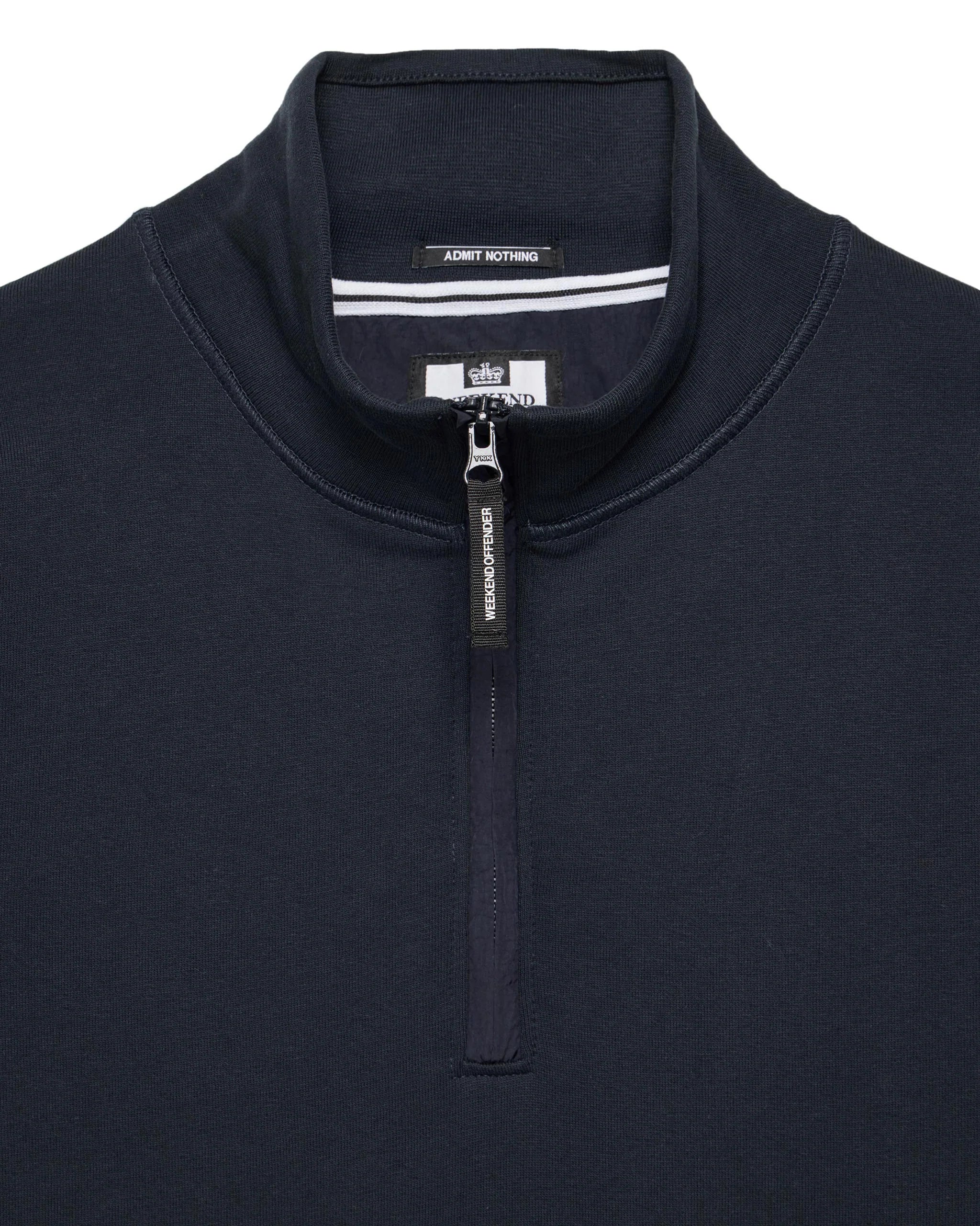 Weekend Offender Kraviz 1/4 Zip Sweat Navy