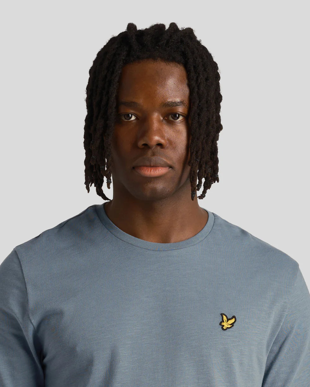 Lyle & Scott Chunky Slub T-Shirt Slate Blue