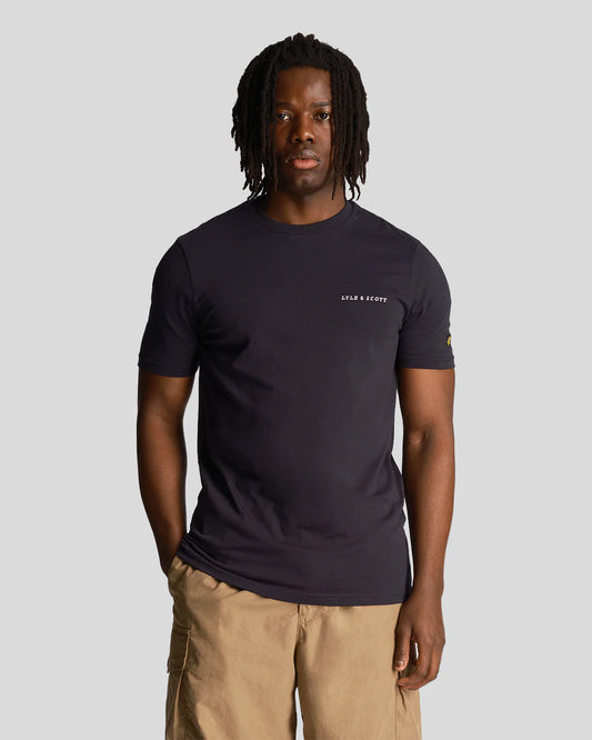 Lyle & Scott Embroidered T-Shirt Dark Navy