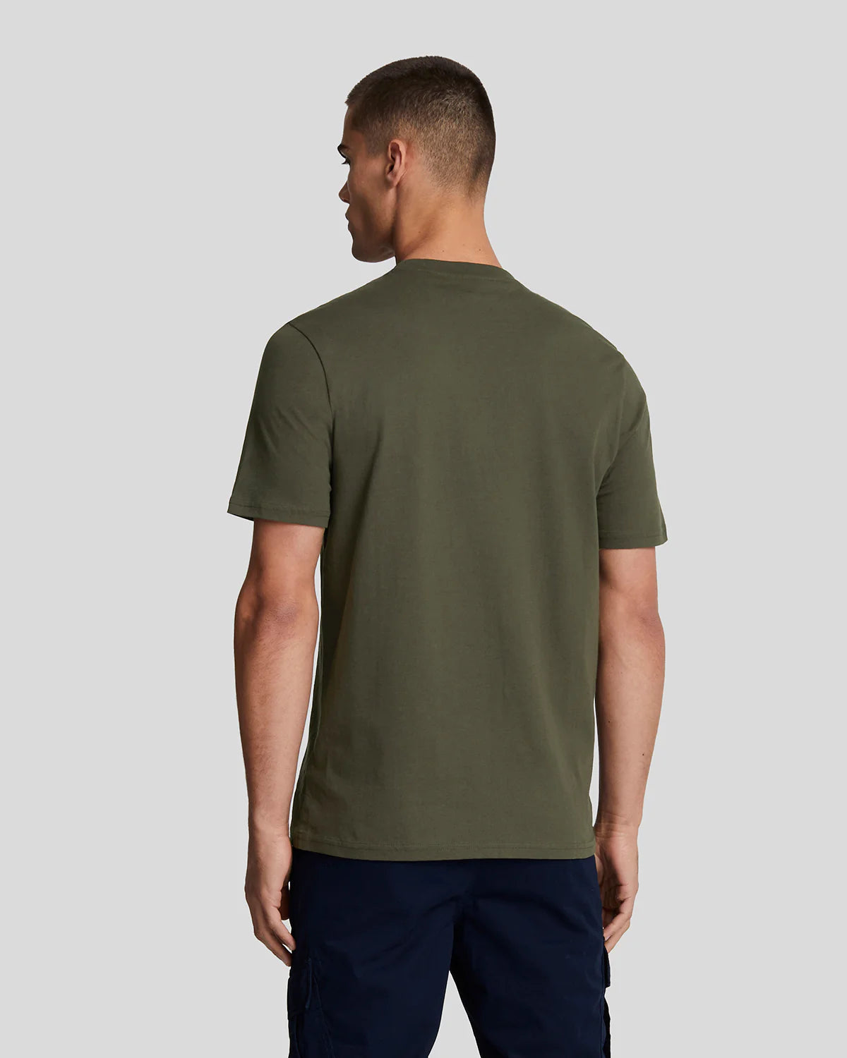 Lyle & Scott Tonal Eagle T-Shirt in Olive